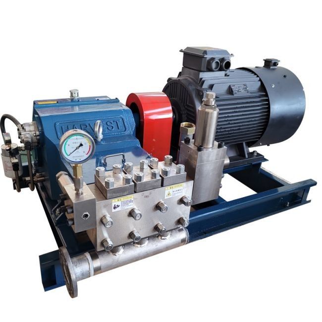 1000-3000 RPM Fréquence 60 Hz pompe à piston / pompe à plongeur haute pression à cylindre unique